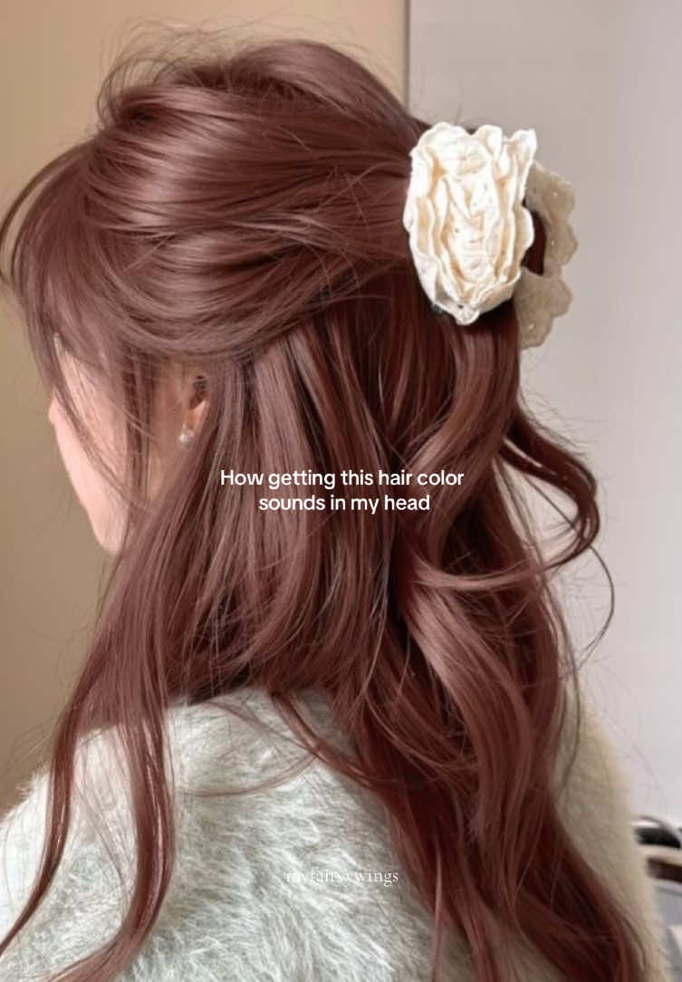 This color is everything 😩💅🏻  - - - - [Coquette aesthetics. Rose brown hair color, hair dye ideas, Taylor Swift lyrics. Pink aesthetics. Pink core. Her favorite color. Kawaii aesthetic Japan.Pinterest aesthetic. Pinterest girl. Lifestyle.Japanese. Japanese food. Jumino core. Shouju aesthetic] -  #rosebrownhair #haircolorinspo #cute #kawaii #kawaiiaesthetic #cuteaesthetic #pinterestaesthetıc #pinkaesthetics #herfavouritecolor #myfairyywings #pinterestinspired #coquettegirl #coquettestyle 