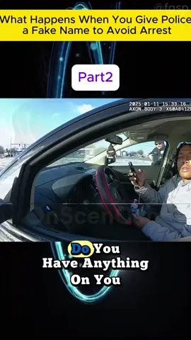 What Happens When You Give Police a Fake Name to Avoid Arrest#cop #fyp #tiktok #foryou