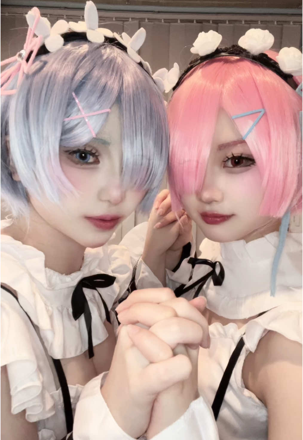 レムラム🩵🩷 レム▶︎@青花💙🐼 #レムコスプレ #ラムコスプレ #リゼロコスプレ #rezerocosplay #ramcosplay #remcosplay 