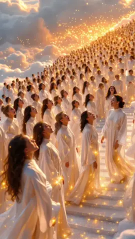 When Jusus Returns : Joyful Worship in Heaven #jesus #viral #heaven #choir  #people #clouds #paradise #explore #reels #jesuslovesyou #fy #fyp #foryou #trendingvideo