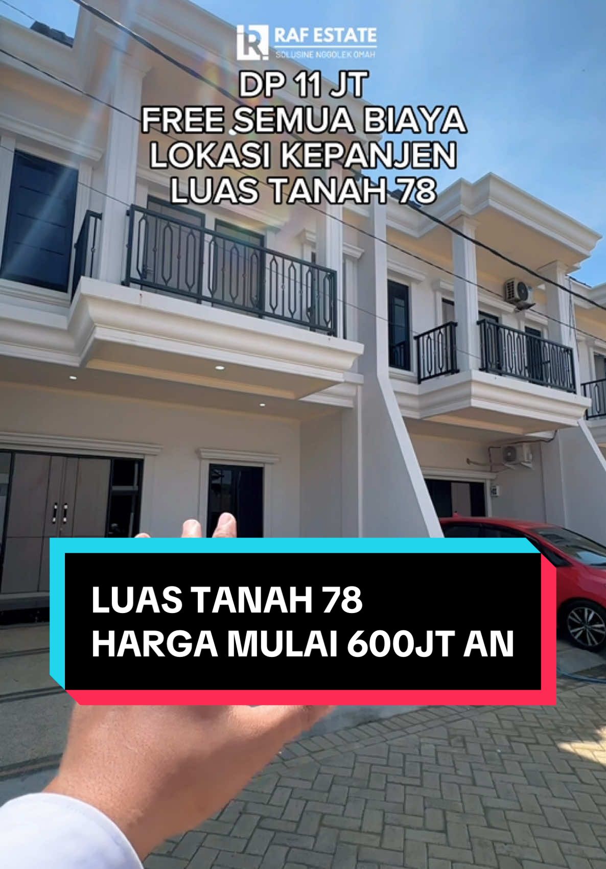 RUMAH 2 LANTAI MEWAH di KEPANJEN! DP CUMA 11 JUTA aja! FREE SEMUA BIAYA! Harga mulai 600 JUTA-AN aja! Spesifikasi lengkapnya: 🏡 LT 78 | LB 70 🛏️ 3 Kamar Tidur 🛁 2 Kamar Mandi 🍽️ Dapur + Area Belakang Luas 🚗 Carport Muat 2 Mobil 🌇 Balkon Depan & Belakang 🛋️ Ruang Tamu Nyaman 🛣️ Row Jalan Lebar 🏘️ Kawasan Eksklusif Cocok buat keluarga yang pengen rumah lega & nyaman! Tinggal bawa koper, langsung huni! #RumahKepanjen #RumahMalang #RumahNgadilangkung #DP11Juta #RumahMewahMurah #Rumah2Lantai #PropertiMalang #KPRRumah #RumahIdaman #JualRumahMalang