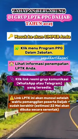 ⚠️GRUP LPTK, PESERTA PPG JANGAN GEGABAH! 🚫JANGAN SEMBARANGAN BERGABUNG KE GRUP WHATSAPP/TELEGRAM YANG MENGATASNAMAKAN LPTK jika: 👉Link tidak berasal dari akun SIMPKB Anda. 👉Dibagikan oleh pihak tidak resmi atau bukan dari panitia LPTK. 👉Tidak ada informasi valid terkait penempatan resmi Anda. 🔒 Bergabunglah hanya melalui link resmi yang tersedia di akun SIMPKB untuk menghindari penipuan, informasi palsu, atau kebingungan jadwal. #ppg #sertifikasi #daljab #guru #infoguru #infoppg #fbpro #reels #fyp