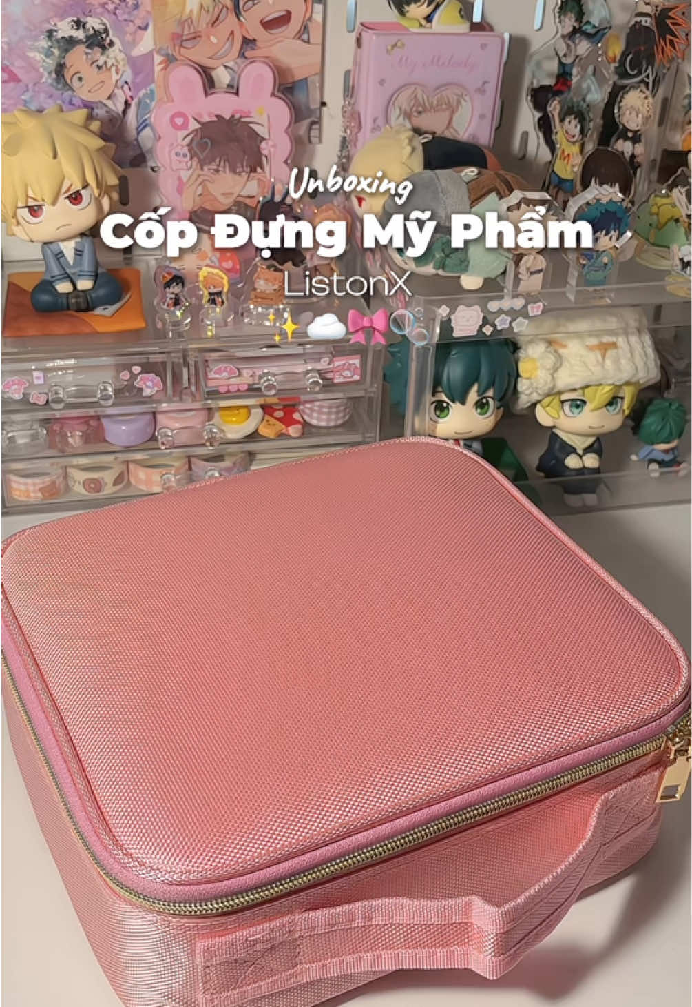 Cốp đựng mỹ phẩm siu tiện✨🎀💄#unbox #unboxing #copdungmypham #copmakeup #makeupbag #makeup #coptrangdiem #review #fypシ゚ 