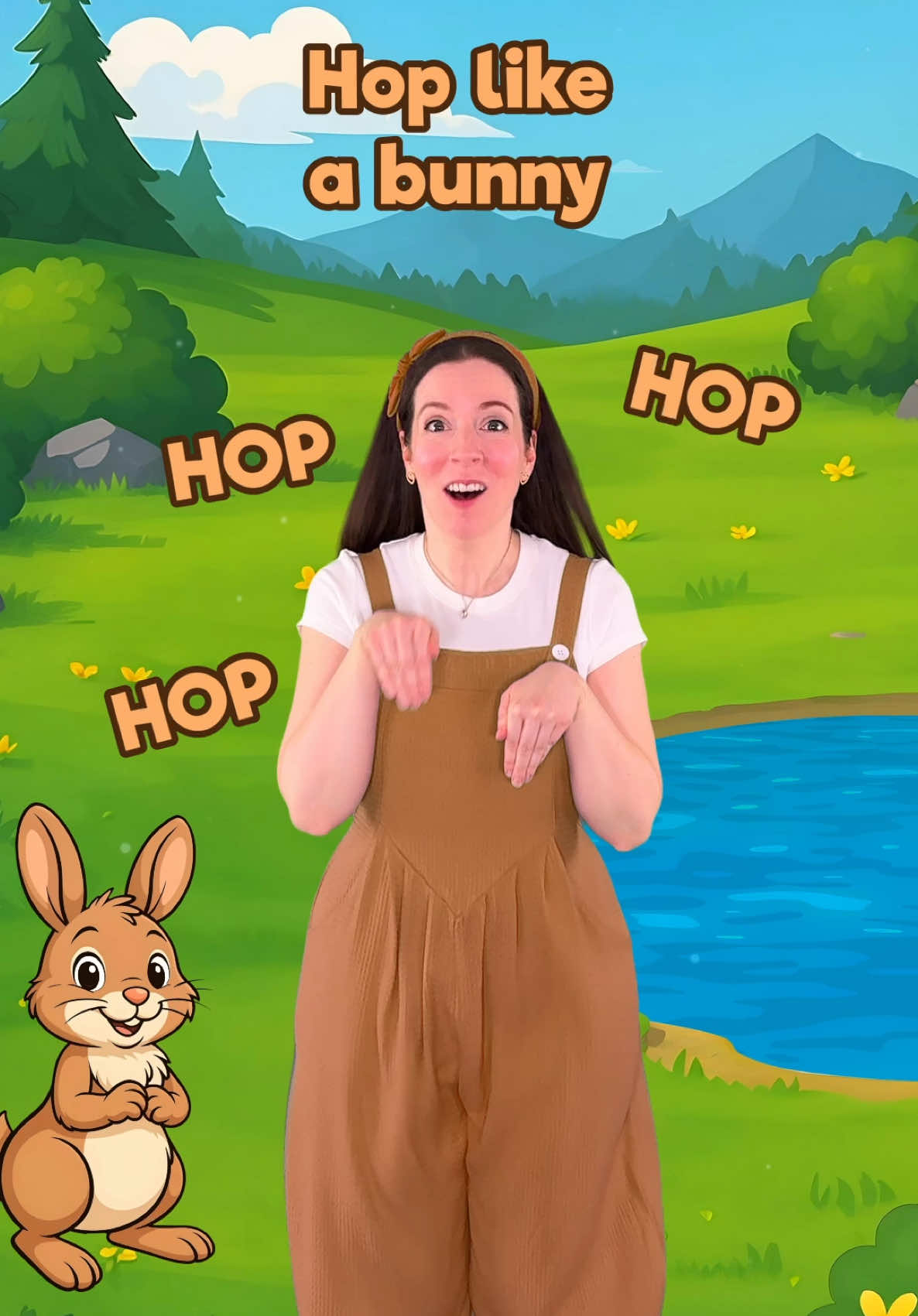 Hop like a Bunny (🇬🇧 english version) - The animal song #dance #fun #learning #kids #toddlers 
