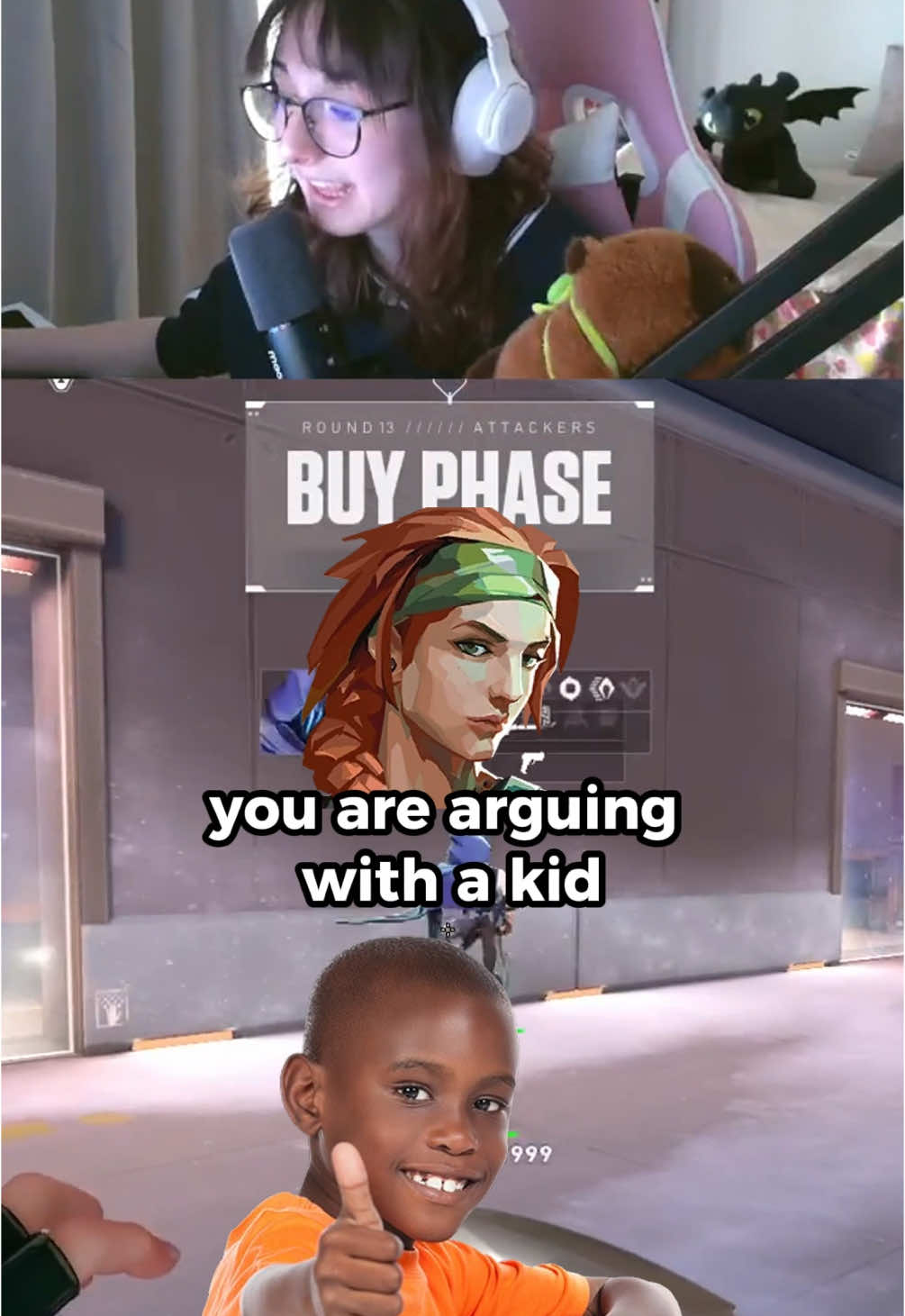 grown men blaming a KID🤨 #Valorant #valo #humor #fyp #GamerGirl #streamer #lol 
