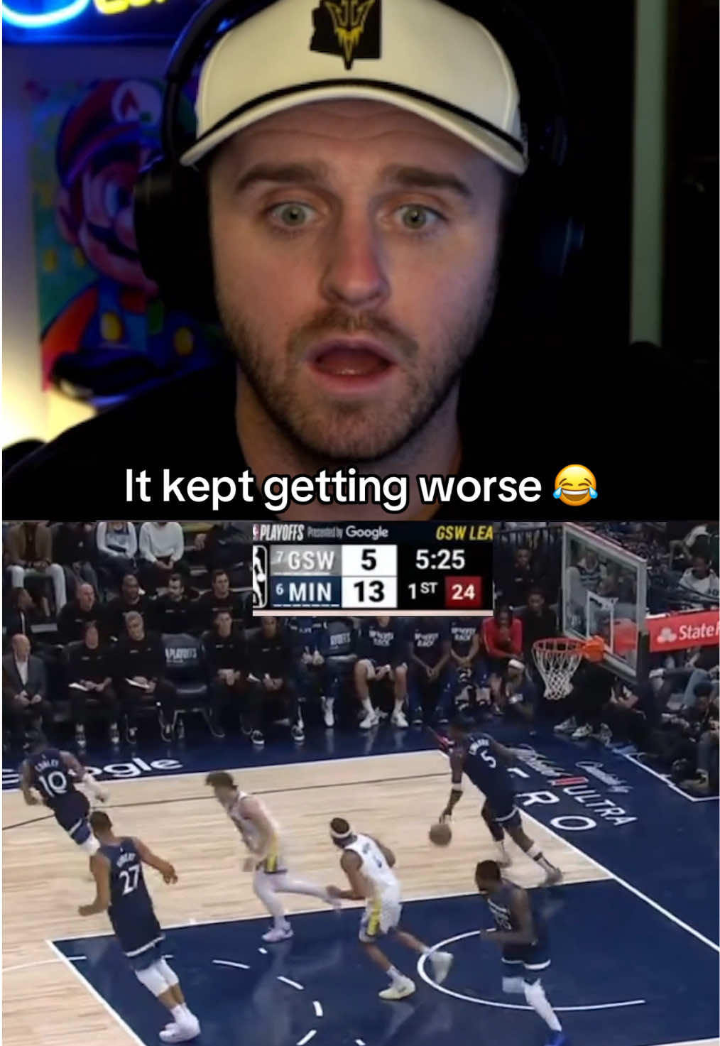 Warriors vs Timberwolves reaction #NBA #nbaplayoffs #goldenstatewarriors #minnesotatimberwolves 