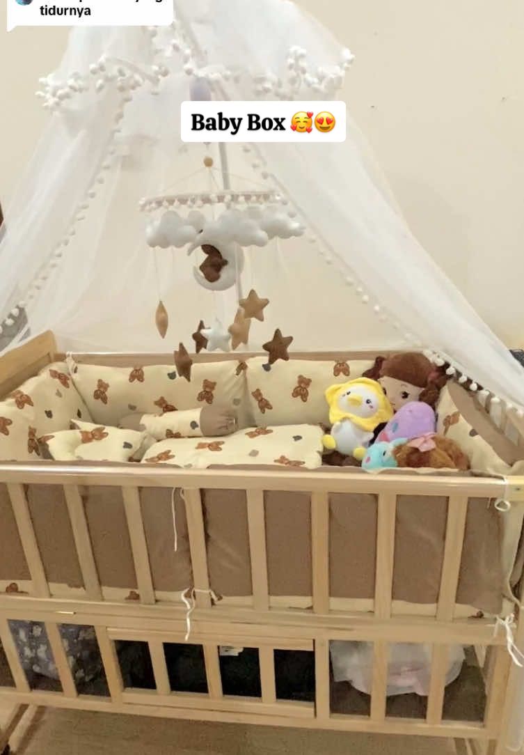 Membalas @ayuuuuu🤸🏿‍♂️  multifungsi & kepake jangka panjang 🥰😍 link on bio #babycrib #tempattidurbayi #bumperbayi #setnewborn 