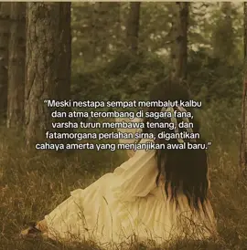 nestapa : kesedihan, kalbu : hati, atma : jiwa, sagara : laitan, fana : sementara, varsha : hujan, fatamorgana : bayangan, sirna : hilang, amerta : abadi #diksi #sansekerta #sastra #bahasasansekerta #puisi #quotes #katakata #foryou #fyp #xybca #masukberanda #bismillahfyp 
