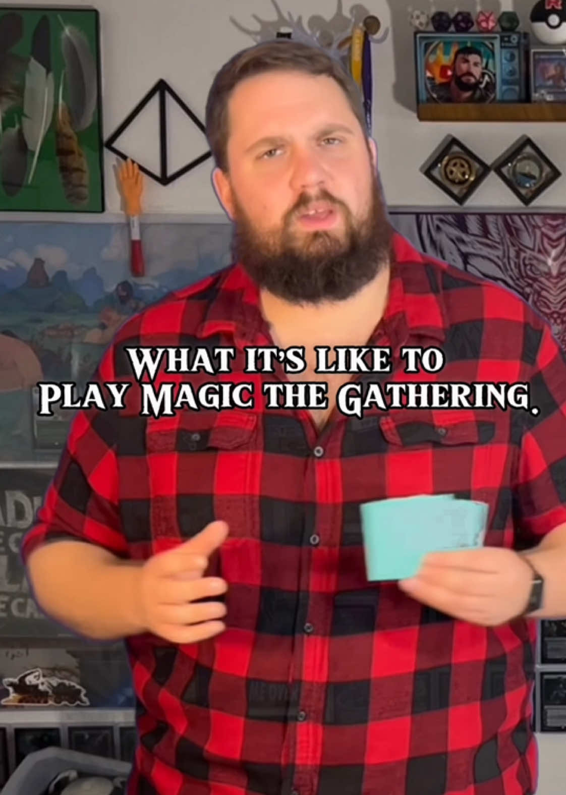 What it’s like to play MTG #mtg #magicthegathering #nerd #anime #bear #edit #anime #gaming #greenscreenvideo  #tcg