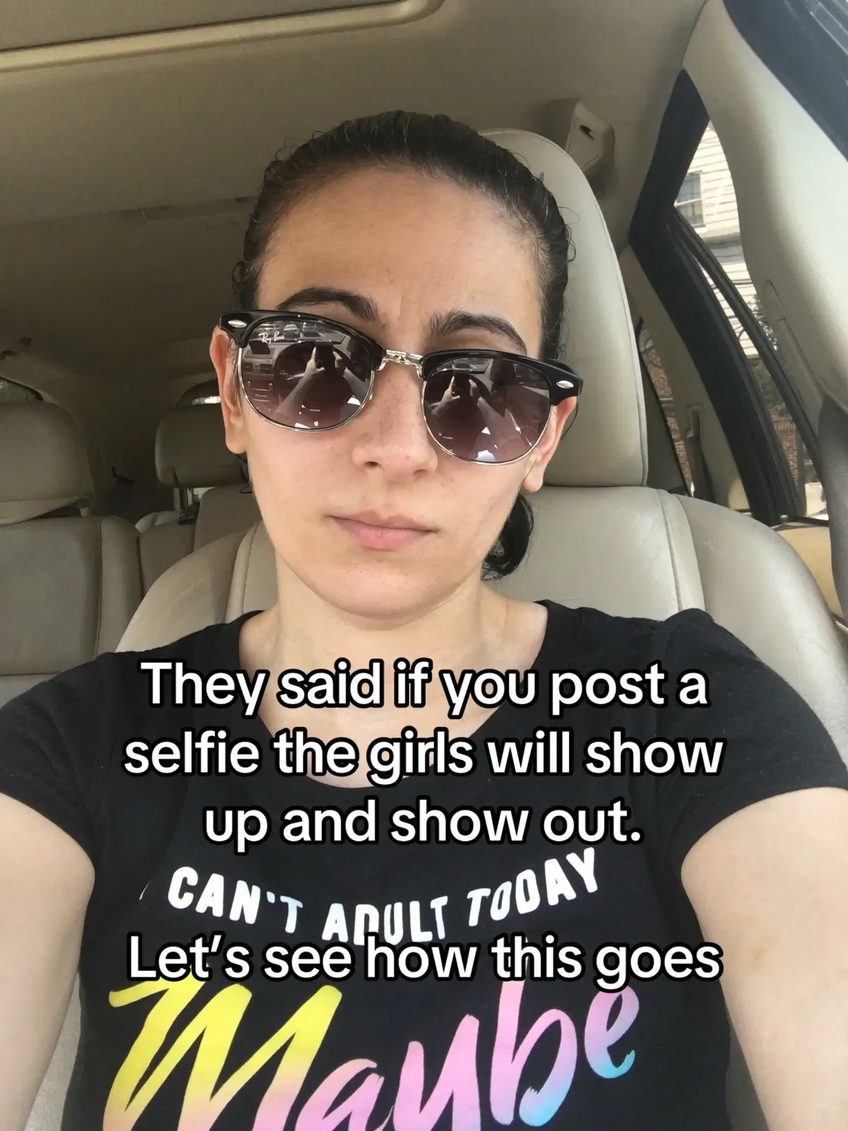 They say if you post a selfie the girls will show up. Who is showing up for me? #womensupportingwomen #fyp #support 