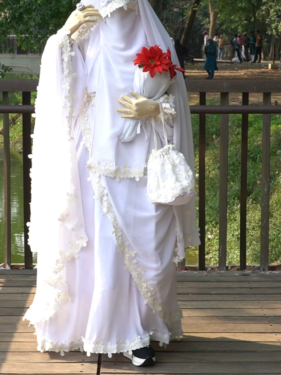 রাফিউন বোরকা বিয়ের আউটলুক#hijab #Borka #trending #fypシ゚ 