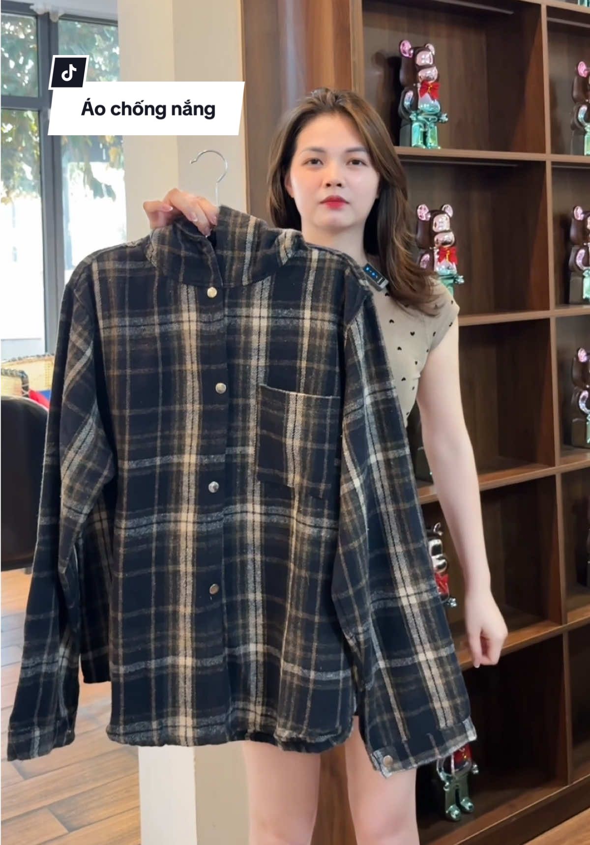 Áo chống nắng flannel dài tay #xuhuongg #aochongnang #aochongnangnam #aochongnangnu 