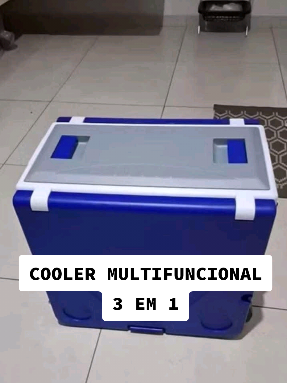 A real é que esse cooler 3 em 1 não é só um cooler. É mesa, é praticidade, é aquele parceiro que salva no rolê. Cabe MUITA coisa (32L!), mantém tudo gelado, tem DUAS mesas retráteis e o compartimento interno ainda sai pra facilitar a limpeza. Levar isso pra praia, parque ou camping é tipo: respeito garantido. 😎🍻 #caixatermica #achadododia  #achadinho  #achadinhos  #promos  #shopeefinds #shopee 
