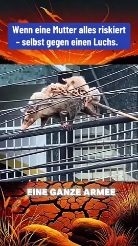 Wenn eine Mutter alles riskiert – selbst gegen einen Luchs #tierwelt #tierwelt_auf_tiktok #tierwelt #fyp #viralvideos 
