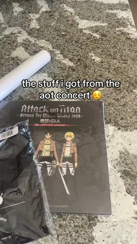 thanks dad (he also got a shirt) for spoiling your 19 year old daughter on $140 worth of aot merch #AttackOnTitan #aot 