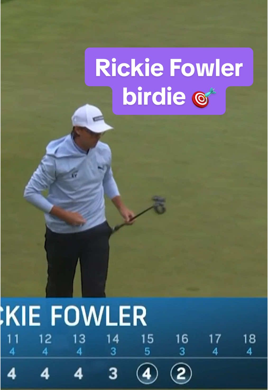 Rickie Fowler makes another birdie to reach 10-under and T-2. 🎯📈 📺 Golf Channel #golf #PGATOUR #rickiefowler #truistchampionship #philadelphia 