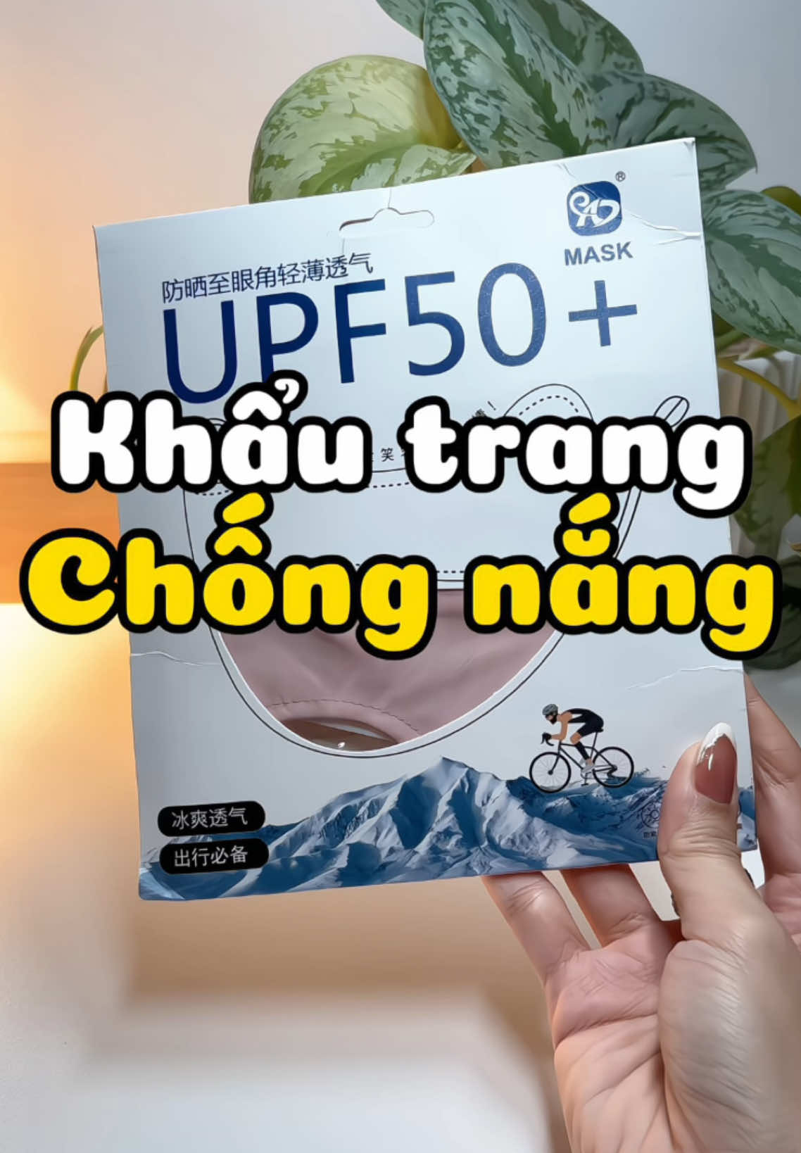 Đeo vừa chống nắng vừa mát nè #khautrang #khautrangchongnang #khautrangchongtiauv #gepo #chongnang #annieriviu 