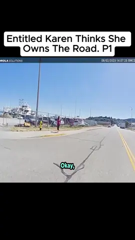 Entitled Karen Thinks She Owns The Road #fyp #usa  #police #criminal #bodycam #cam #situation #shorts