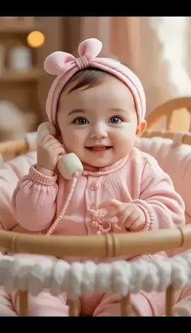 little baby talking to her father 🥰  #forpage #kidsvoice #foryou #foryoupage❤️❤️ #tik_tok #aivideo 