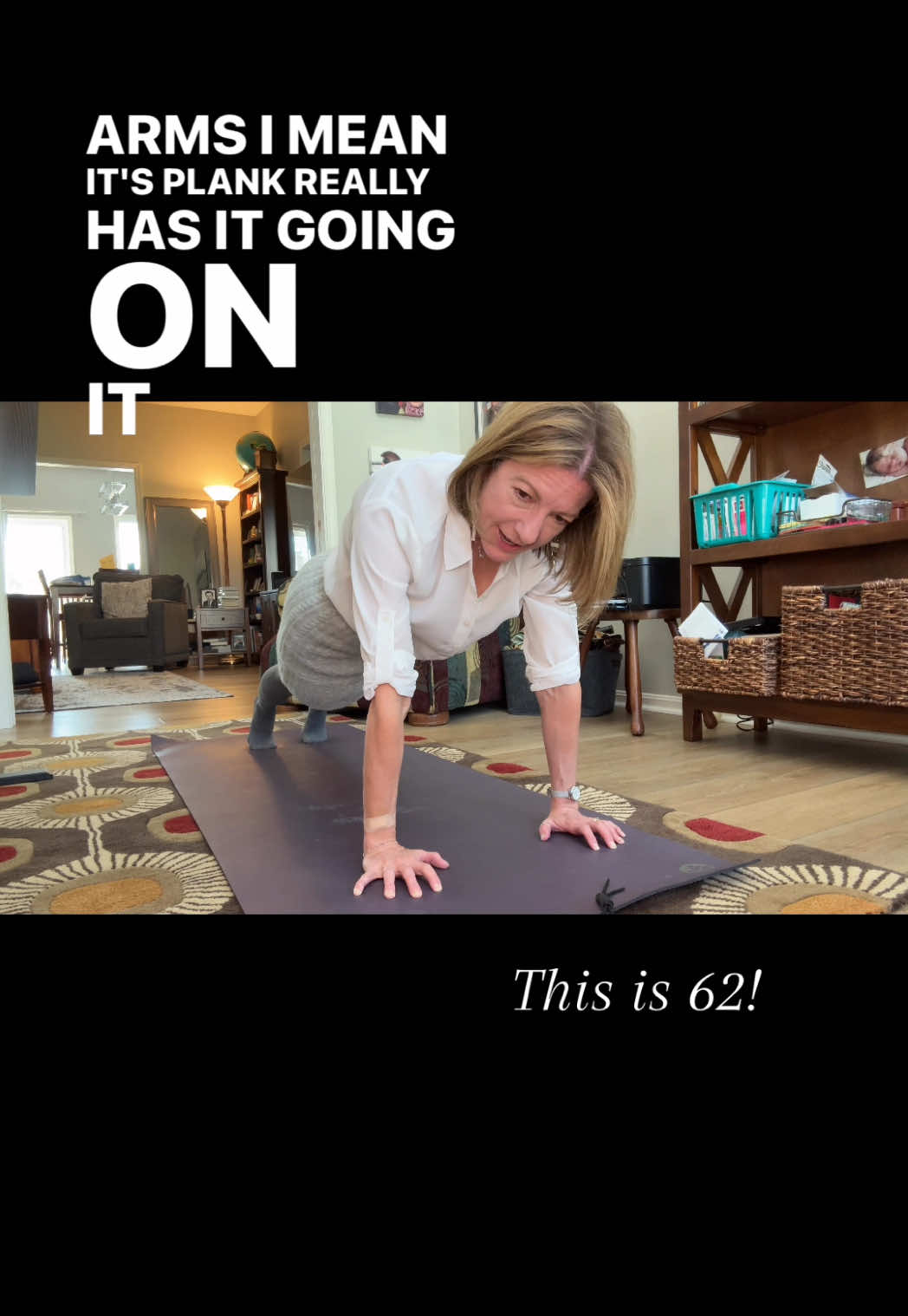 TRUE CONFESSIONS: I AM A PLANK ADDICT! 😬 It started during COVID, and five years later, it’s become an important part of my life!  Watch my video YouTube.com/@handstandinggrandma for reasons you should be planking too! 💁‍♀️ Subscribe to my channel and follow me on social for more plank and over 60 inspiration!  🙌 #plankpose #plankbenefits #sideplank #forearmplank #Fitness #over60fitness #hipreplacementrecovery #homeworkout #endorphins #over60club 