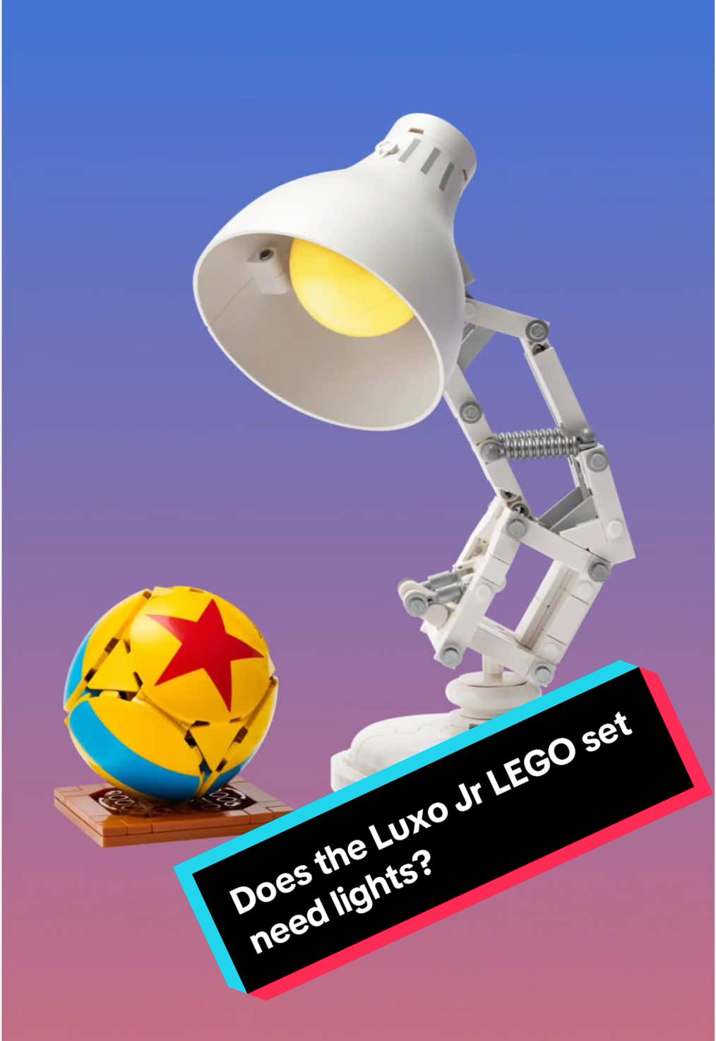Does the Luxo Jr LEGO set need lights? LEGO announced the new Luxo Jr LEGO Ideas set, and my first thought is that LEGO set needs to light up #lego #legoideas #poxar #luxojr #legotiktok 