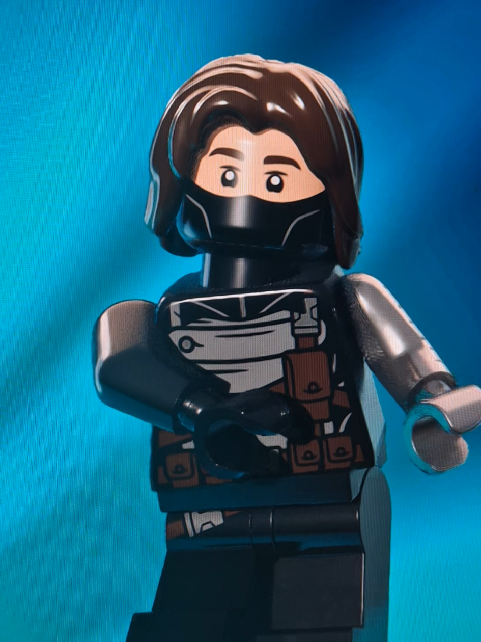 He's too precious 😭💞  — #wintersoldier #buckybarnes #thunderbolts #marvel #fortnite #lego #legofortnite 