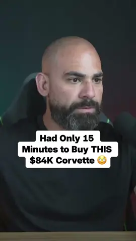 I only had 15 mins to buy his Corvette. This guy made me try hard for it. #corvette #eray #carflip #cardealership #carbroker #fy #fyp 