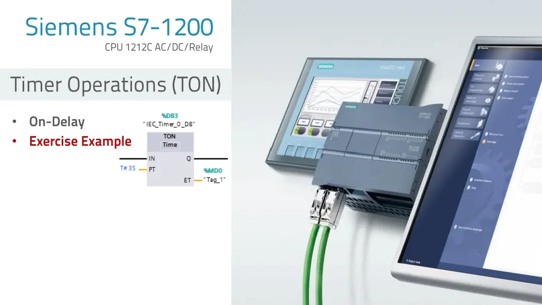 #ton  #timer  #currentime  #presettime  #datablock  #learning  #student  #engineering  #plc  #operation  #siemens  #tiaportal  #automation   #learning  #student  #engineering  #fbd  #ladder  #input  #output 