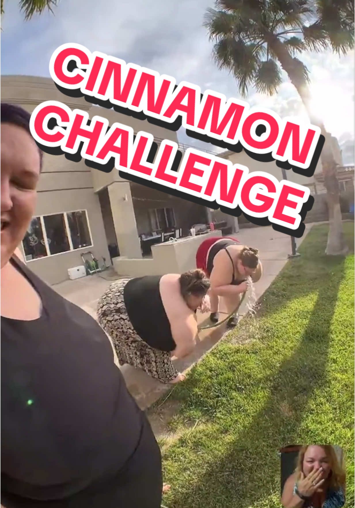 So someone had the idea to do the #cinnamon #challenge and it was hilarious 🤣 #goodvibes💕 #pearadise @Rissaaa22 @S⃨h⃨a⃨y⃨y⃨y⃨ 🍐 🎲💍 @Alex 🩷 @🍑 Peachie 🍑 