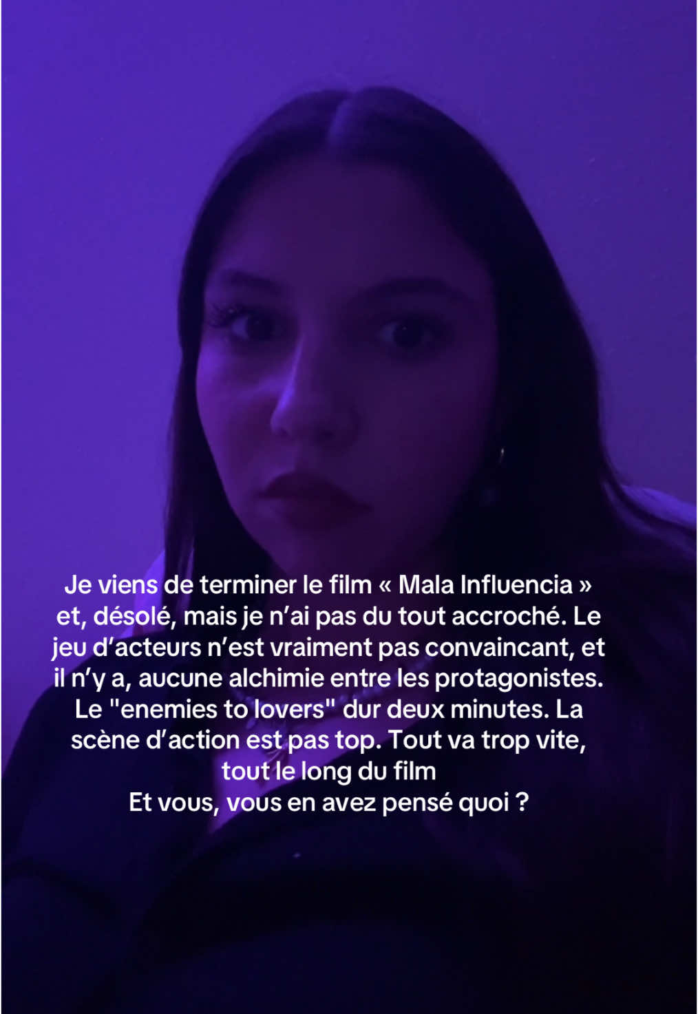💜IG: silena.drn  J’ai le seum de pas avoir aimé.. #malainfluencia #netflix #enemiestolovers #reese #eros #wattpad #chloewallace #films #bodyguard #rihanna 