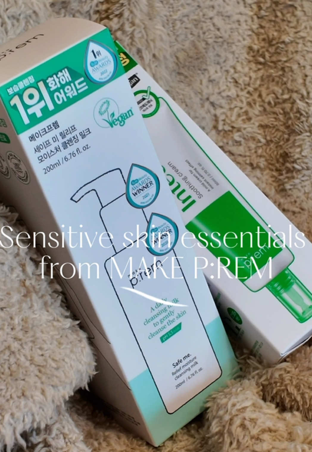 My sensitive skin has entered its calm era. Loving this gentle duo from @Make P:rem Global Official — the Safe Me Cleansing Milk + INTECA Soothing Cream are everything. #makeprem #SensitiveSkinCare #KBeautyRoutine #VeganSkincare #CalmSkinClub #CentellaLovers #SkincareTok 