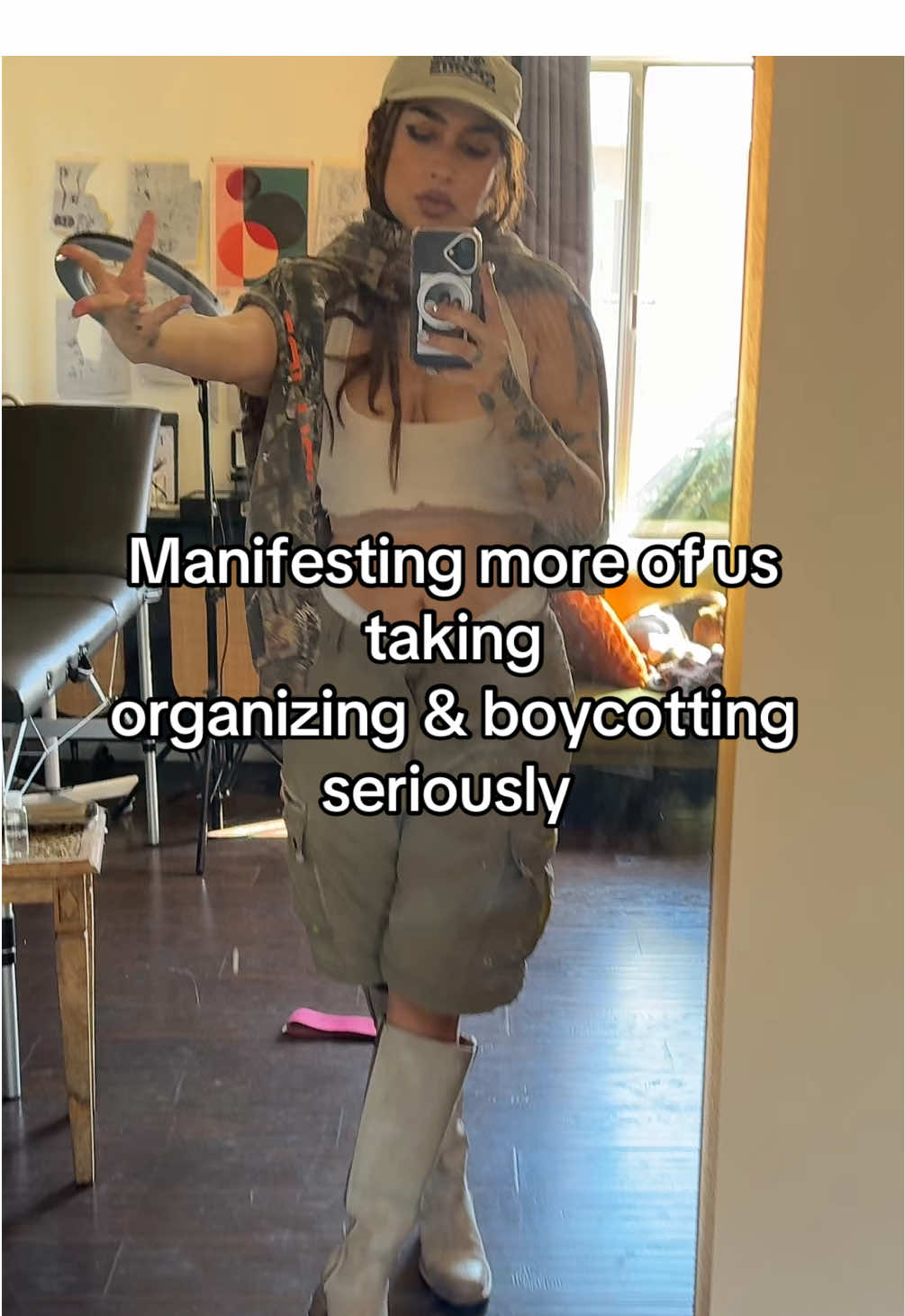 Abracadabra Alakazam, we will organize and boycott the goddamn man.  #fyp #boycott #boycottstarbucks #boycotttarget #libertarian #resist #parati #latina #latinotiktok #mexicana #classwar #eattherich #powertothepeople #foryoupage #parati #cometogether #unite #xybc #thrifted #thriftedfit #FitTok #fitcheck #mascfemme #ootdinspo #ootdfashion #fit  #boycottx