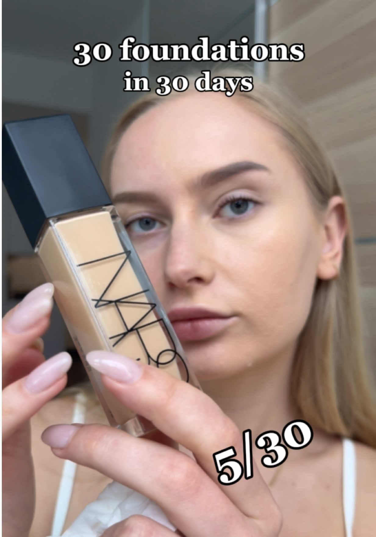 Honest Nars natural radiant longwear foundation review ❤️  ✅longlasting for sure  ✅high coverage - will be amazing if you have hyperpigmentation or acne 🚫was too thick for me 🚫felt it on my skin Let me know what foundation I should review next!! #realskin #foundation #skin #foundationreview #makeupreview #foundations #makeup #makeuptutorial #makeupartist #makeupideas #makeupoftheday #makeupaddict   #beautystandards #confidence #acne #newyork #nyc #newyorkcity #nyccontentcreator #contentcreator #goals #nycinfluencer #ugc #ugccreator #skinfluencer #nars #narsfoundation 