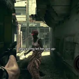 OMG HELP THE WAY SHE JUST KICKED HER #fyp #fypシ #sheva #shevaalomar #shevaalomarresidentevil #meme #funny #residentevil 