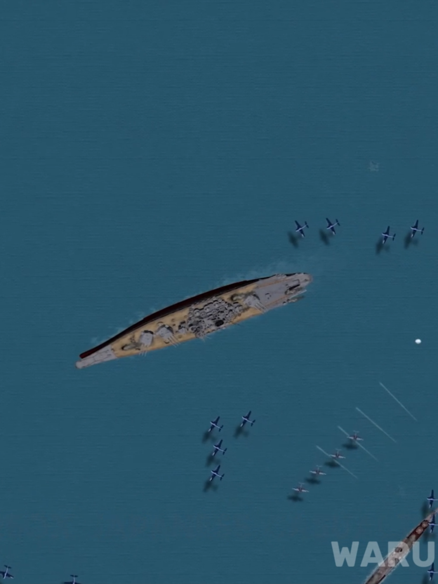 Yamato's Final Voyage #japan #edit #ww2 #navy #empire #ship #IJN #yamato #ijnyamato #tribute | Animation by the operations room on youtube.
