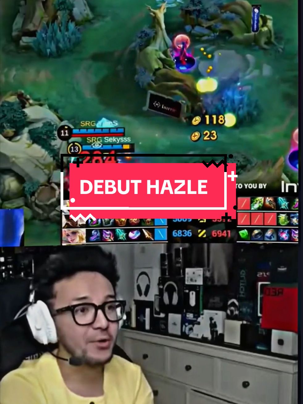 Reaksi streamer malay lihat debut HAZLE 🤯#MLBBxNARUTO #aeroesports #mplmy #rrqhoshi #rrqhazle #mobilelegends 