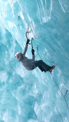 Jeff Mercier takes dry tooling to another level on the icy walls of Mer de Glace. Combining precision, strength, and glacier climbing mastery, he moves through frozen terrain with smooth calculated technique. Dry tooling merges sport climbing with ice gear, a niche discipline where Jeff thrives. This climb was more than elevation, it was about pushing limits in one of Europe’s most stunning alpine settings. #explorepage #weiifei #community #viral #fyp #redbull #trending #glacier #climbing 