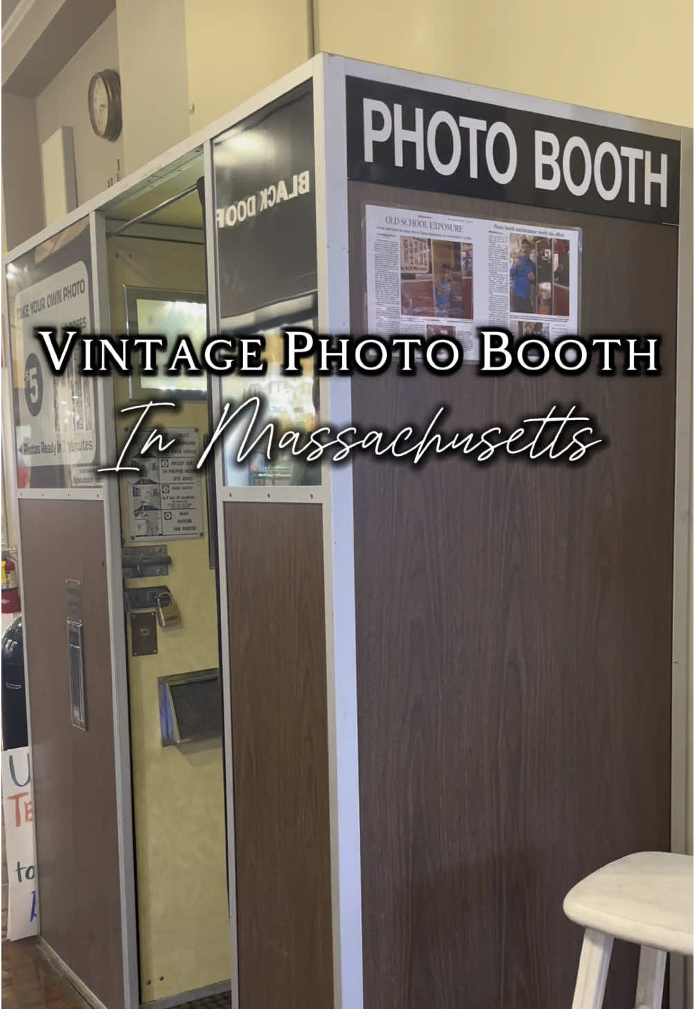 Vintage Photo Booth at Thornes Marketplace in Northampton MA! #newengland #vintagephotos #vintagephotobooth #massachusettsthingstodo #foryou 