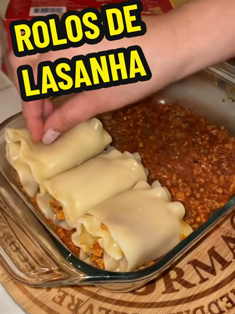Rolos de Lasanha 
