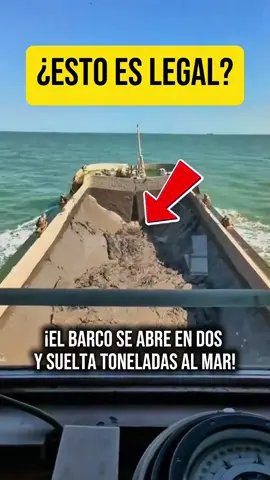 Este barco partido en dos está creando nuevo terreno #IngenieríaChina #MegaConstrucciones #TecnologíaDeConstrucciónChina #MaquinariaPesada