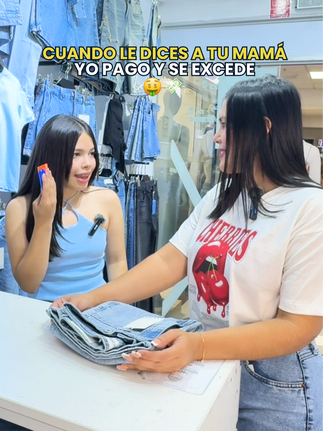 Cuando le dices a tu mamá yo pago 🤑, y ella se excede 🤨  📍Jr. Gamarra 1043, La Victoria - Centro Comercial YA, tienda 39, semisótano   🇵🇪 Realizamos envíos a nivel nacional 📲 961 716 068 #humor #humortiktok #humorlatino #humorespañol #comedia #tiendaderopa #gamarra #limaperu🇵🇪 #peru🇵🇪 #fypp #paratii #tiktokviral #jeanshightwaist #virał #mamaehija #diadelamadre #mama