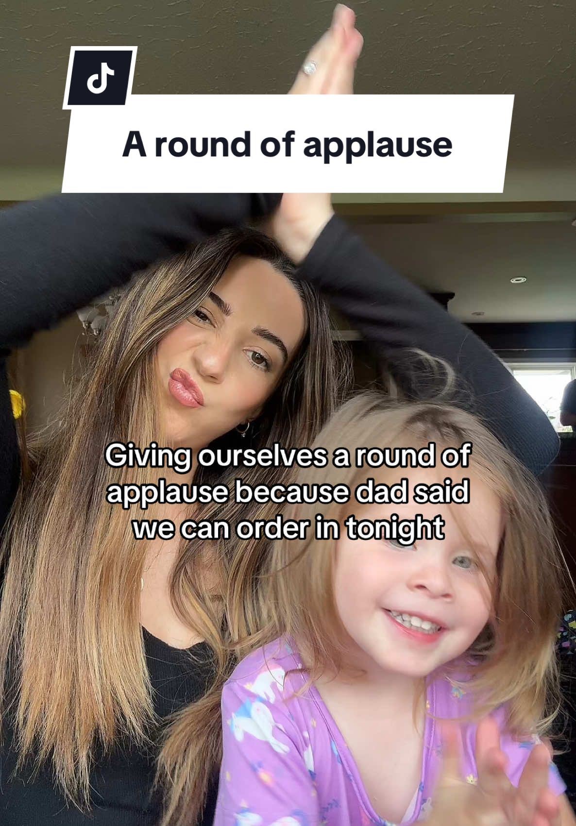Where would you order from? 🤔 #aroundofapplause #clapping #momanddaughter #girlmom #toddlermom #MomsofTikTok #youngmom #girlythings 