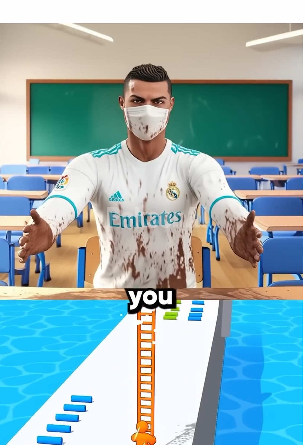 Ronaldo gets bullied by Mbappe!! #shorts #fyp #viralvideos #animation #ai #ronaldo #viralreels #funny #messi #mbappe #poksonai #short #reel #reels #video #videos #viral #meme #memes