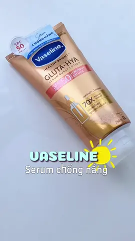 Tuýp serum chống nắng to oạch như zayyy dùng cả mùa du lịch cũng chưa hết quá :)))) #vaseline #chongnang #review #unboxing #xuhuong #beauty #summertime 
