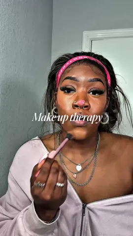 Makeup Therapy 🎀 . . . . . Makeup Products Used: Milk Hydro Primer Juvia’s Place Concealer  Makeup by Mario Foundation 24N Rare Beauty Blush Juvia’s Place Concealer Palette One Size Translucent Powder @milkmakeup  @Juvia’s Place  @makeupbymario @Rare Beauty @ONE SIZE BEAUTY 