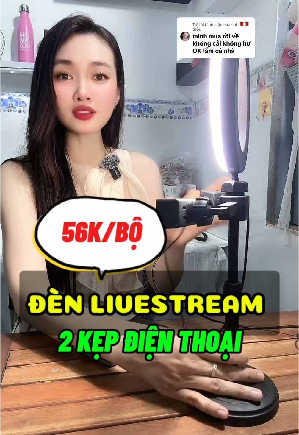 Trả lời @vui  🌹🌹 thôi. Đèn livestream để bàn 2 kẹp điện thoại #nguyenthikieunga #ttlk #tiktok#live #video #xuhuong #denlivestream #dentrosang 