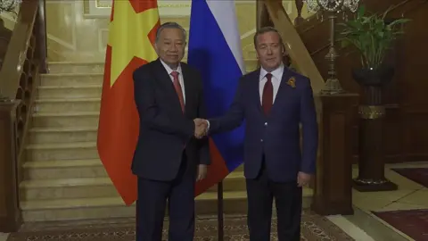 Tổng bí thư Tô Lâm hội kiến đồng chí Dmitry Medvedev, Phó chủ tịch Hội đồng An ninh Liên bang Nga, Chủ tịch Đảng nước Nga Thống nhất 🇻🇳🇷🇺 #russia #vietnam 
