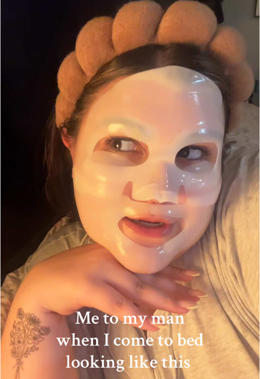 In the morning I’ll be looking good pookie🤭 #doilookgood #facemask #foryoupage #viral #plussize #skincare #koreanskincare 