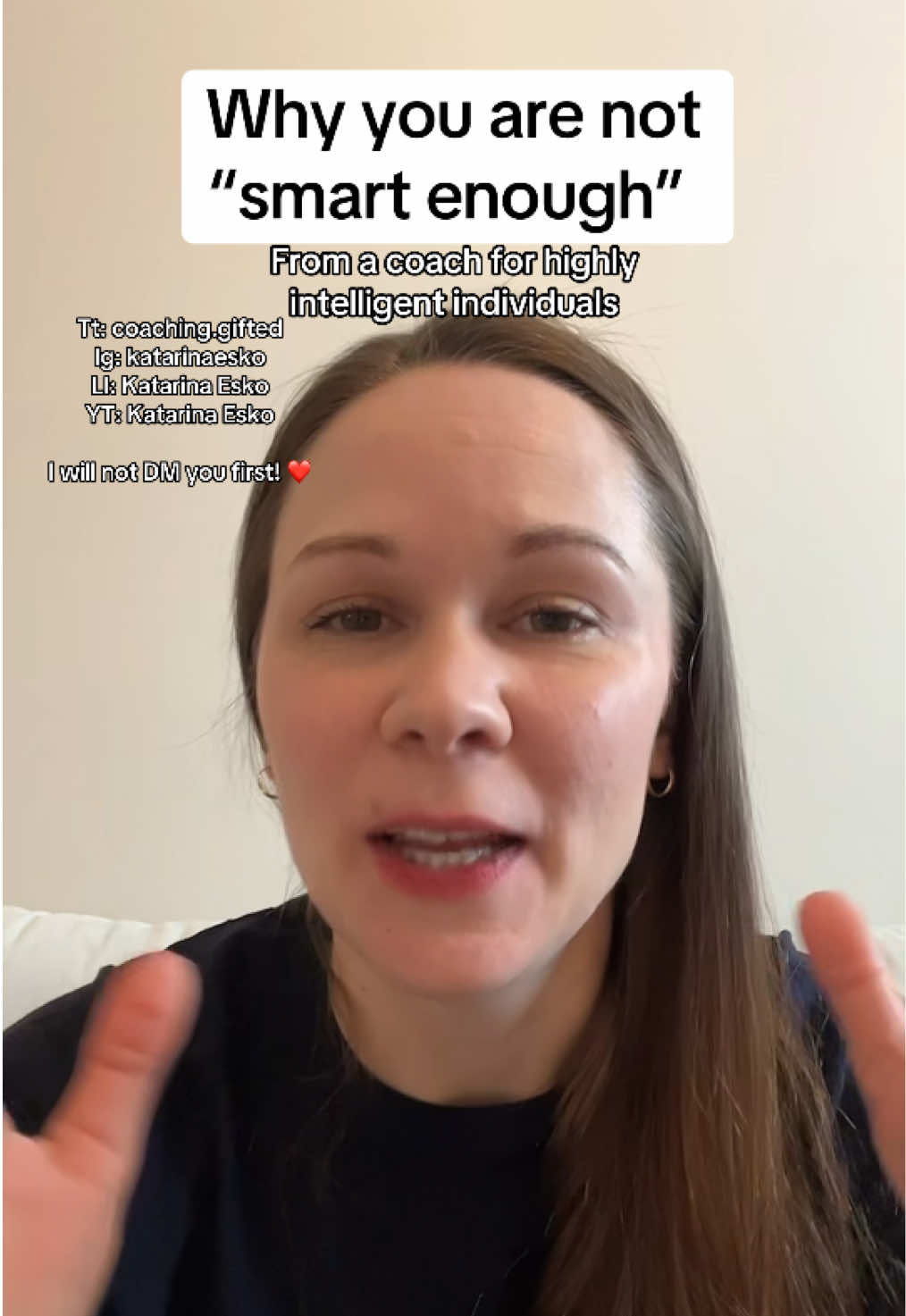 #creatorsearchinsights there are several things that impact your capability to use your intelligence.  So instead of thinking Why am I not smart enough, consider these things: 1. Do you believe every thought that you have  2. Are your thinking patterns habits or are you using your thoughts as tools  3. Are you emotionally intelligent 4. Is your nervous system out of balance 5. Do you have negative self beliefs These are som of the things that silently contribute to the processes taking up your cognitive capacity. #highintelligence #smart 