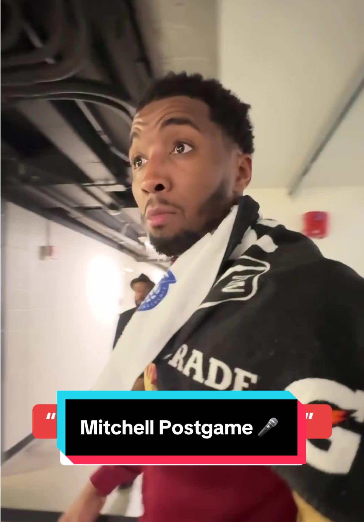 Mitchell after the game 3 win 🎤 #NBA #Basketball #DonovanMitchell #ClevelandCavaliers 
